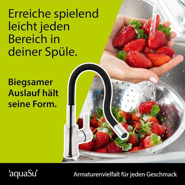 Actual product image AquaSu Küchenarmatur Lago Multi 2.0 mit Wassersparfunktion