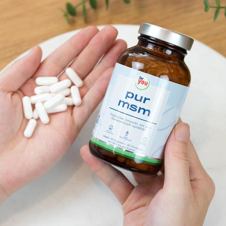 Actual product image For You pure msm (180 Piece, Capsules, 107 g)
