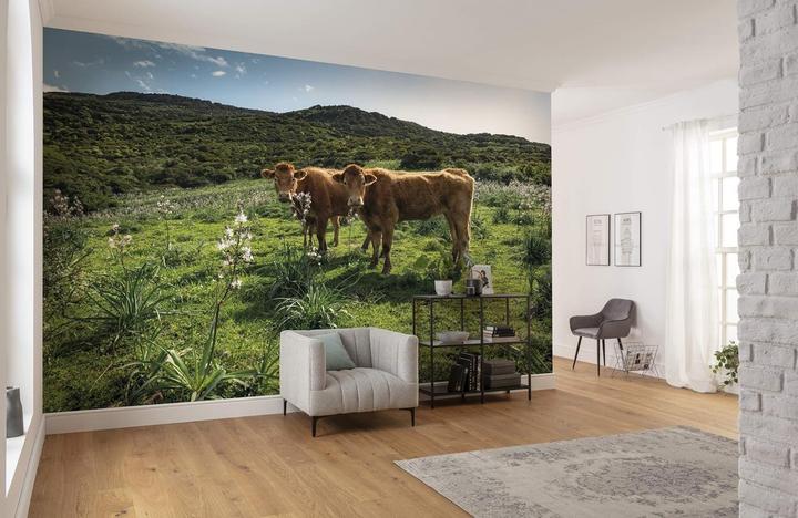Komar Non-woven Cow Paradise 9-panel wallpaper 450 x 280 cm (450 x 280 cm)