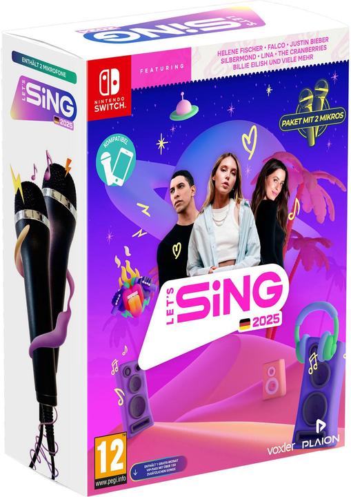 Produktbild Ravenscourt Let's Sing 2025 German Version (+ 2 Mics) (Switch)