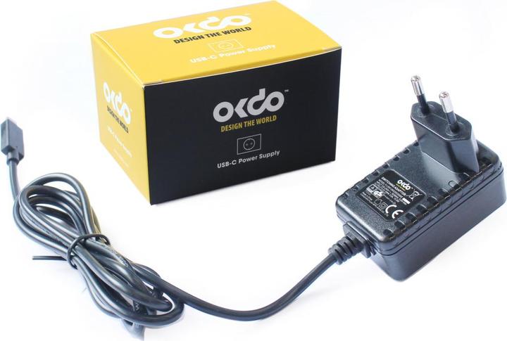 Actual product image OKdo FJOS2003012 - Raspberry Pi Power Supply, USB Type C with EU Plug Type, 1.5 m (Power supply)