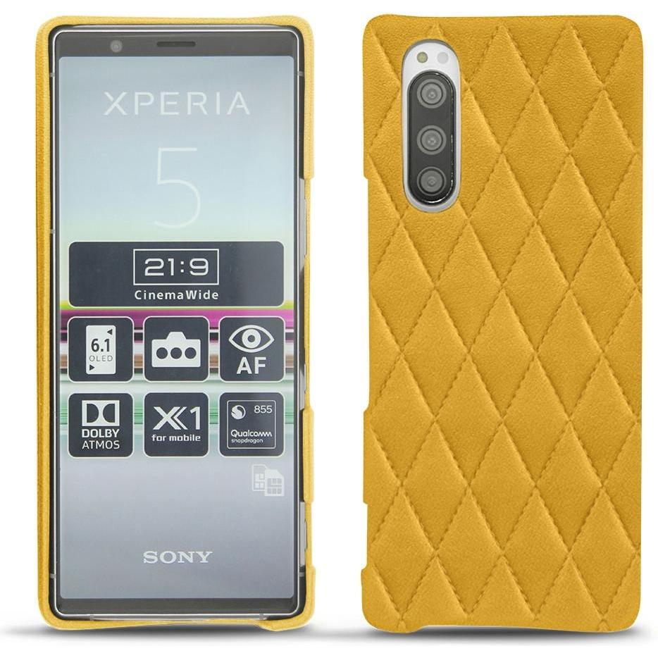 Noreve Lederschutzhülle (Sony Xperia 5), Smartphone Hülle, Orange