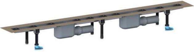 Produktbild Dallmer Duschrinne CeraLine F 2000mm, 524089, DN 50 Bauhöhe 110mm (2235 mm)