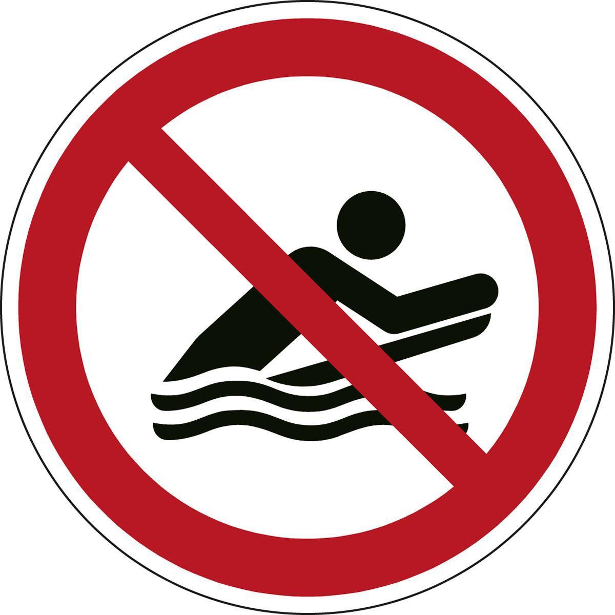 Brady, Sicherheitskennzeichnung, ISO-Sicherheitsschild - Kein Bodyboarding