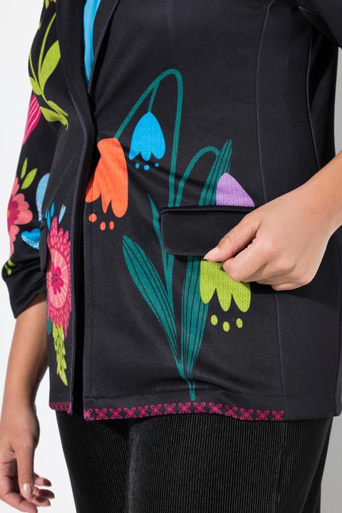 Produktbild Miamoda Blazer, Classic Fit, Scuba, Blüten-Muster (54)