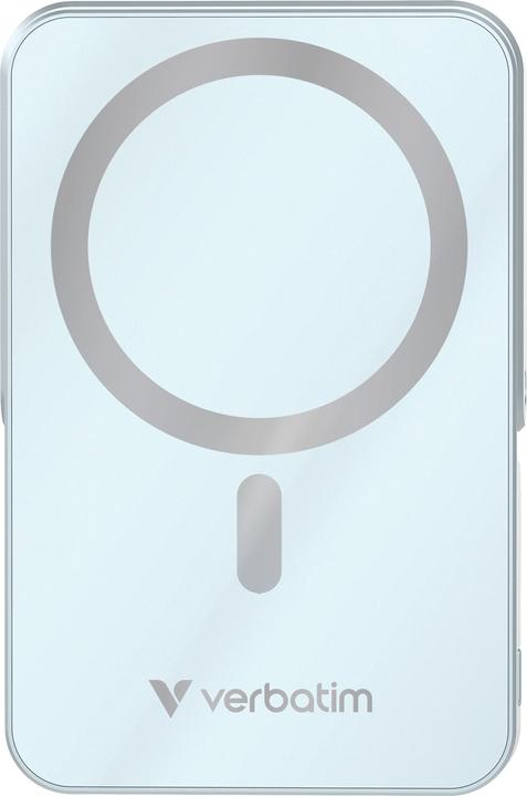 Actual product image Verbatim Charge ‘n’ Go Power Bank with Stand Magnetic Wireless 10000mAh - Blue (10000 mAh, 20 W, 37 Wh)