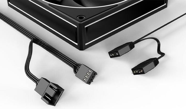 Actual product image ID-Cooling Set of 3 AF-127 120mm Black Fans aRGB Lighting (120 mm, 3x)