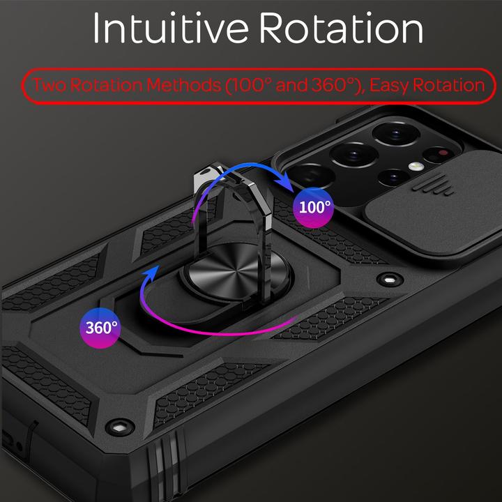 Produktbild Nalia Stossfeste Military-Style Ring Hülle (Samsung Galaxy S21 Ultra)