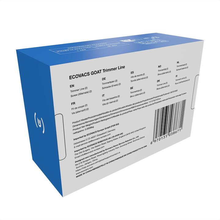 Produktbild Ecovacs Trimmerfaden für Goat O1200/A1600/A3000 LiDAR Pro (Mähroboter, Trimmerfaden + Fadenspule)