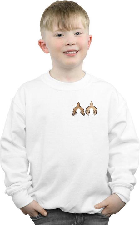 Actual product image Disney Boys Chip N Dale Backside Breast Print Sweatshirt (128)