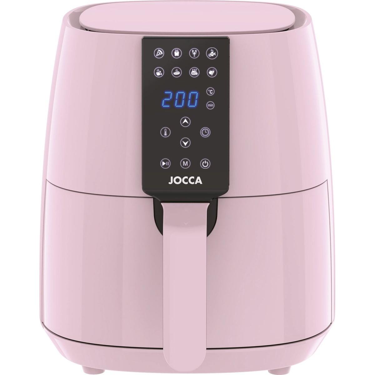 Jocca Sweet 2326p Airfryer - Heissluft Frituse - - 3,8 Liter - 1450 Watt - Pink (2326p), Friggitrice, Pink