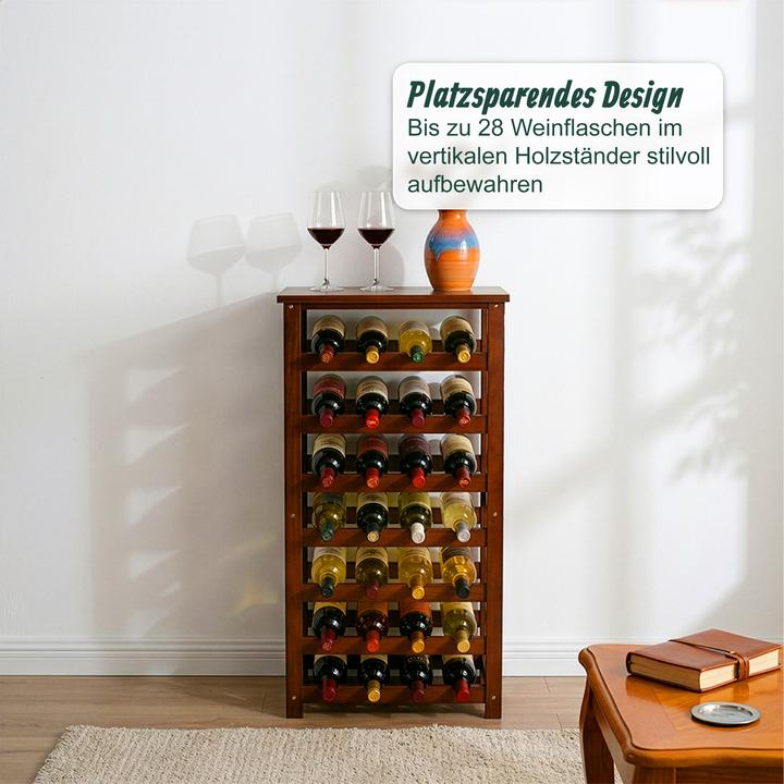 Actual product image Relaxdays winerack (28 bottles, 47 x 26 x 94 cm)
