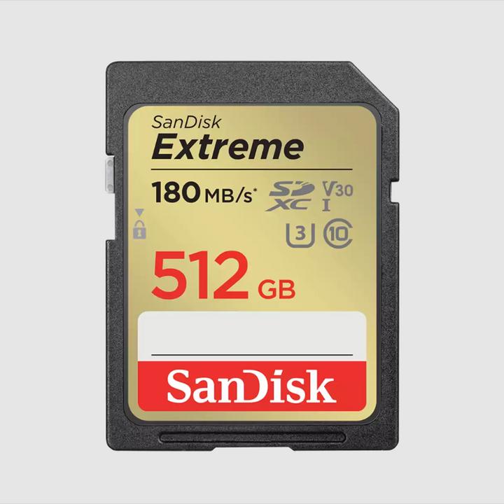Productafbeelding SanDisk Extreme (512 GB, SDXC, U3, UHS-I)