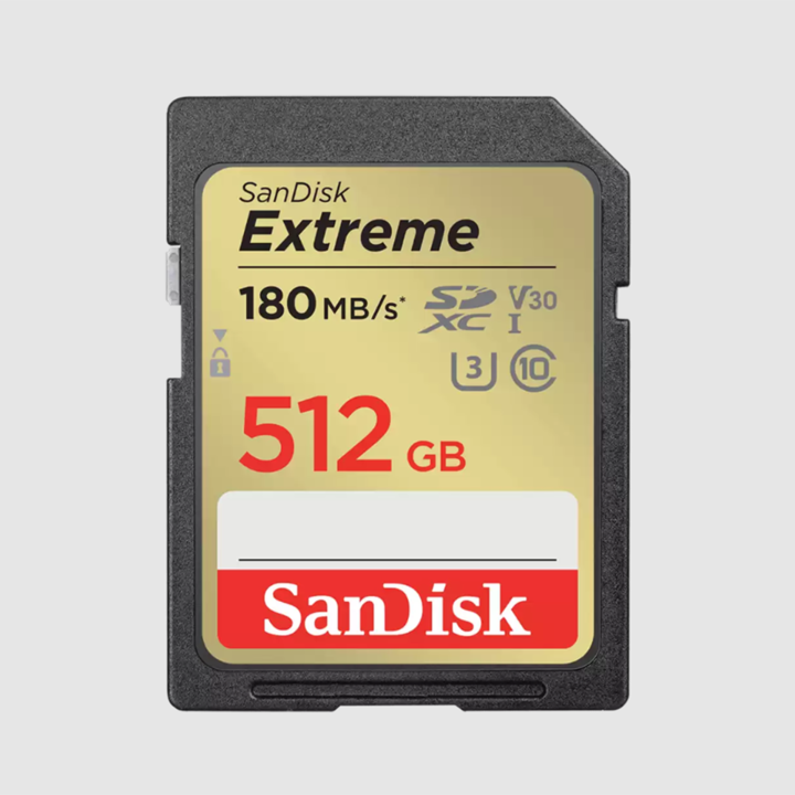 Image du produit SanDisk Extreme (512 Go, SDXC, U3, UHS-I)