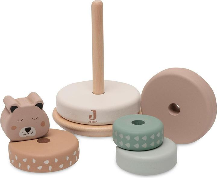 Actual product image Jollein Stacking tower with rings Jungle Jambo