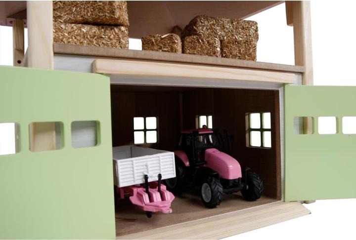 Immagine prodotto Kids Globe Farming Fienile in legno con deposito 1:32 - Rosa