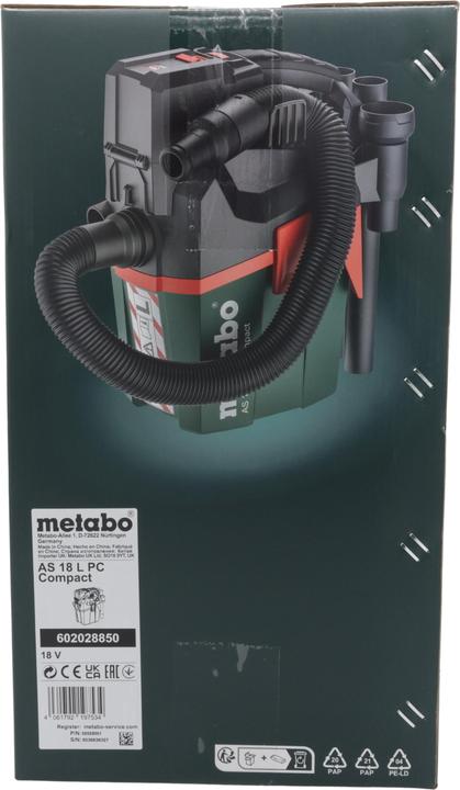 Actual product image Metabo AS 18 L PC Compact (Wet dry vacuum cleaner)