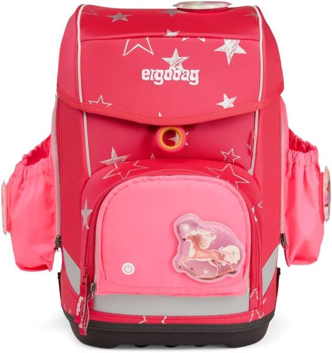 Actual product image Ergobag Fluo LED Zip Set with Side Pockets Pink (1 l)