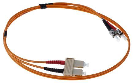 Image du produit RS PRO Câble patch à fibres optiques 62,5DX ST-SC 1m (1 m)