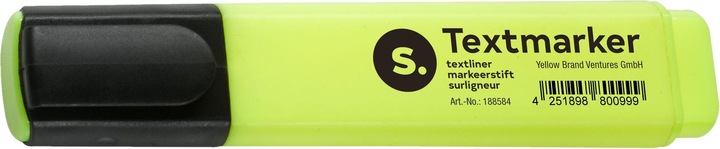 Schäfer Shop Textmarker, mit Keilspitze, lichtbeständig, schnell trocknend, diverse Schreibfarben, wahlweise 1... (Gelb, 1 x)