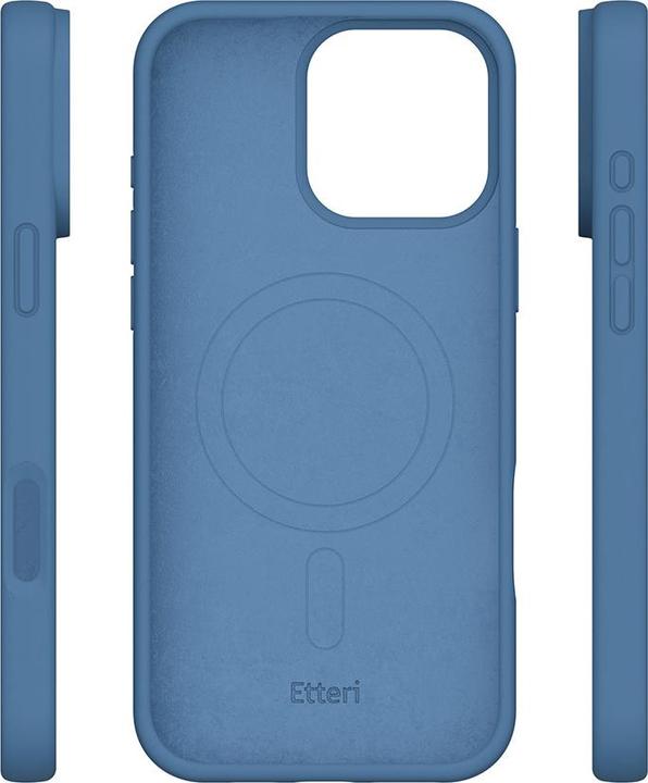 Actual product image Etteri Silicone Mag case for iPhone 16 Pro 6,3" dark blue (Apple iPhone 16 Pro)