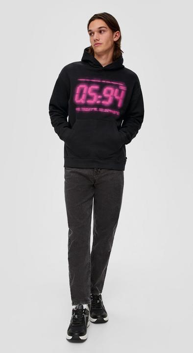 Produktbild s.Oliver Sweatshirt Kapuzensweatshirt mit Frontprint (L)