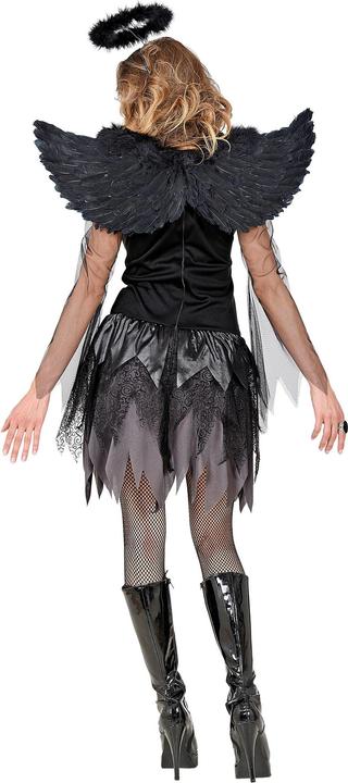 Produktbild Widmann Dunkler Engel Damenkostüm Kleid, Flügel, Heiligenschein (L)