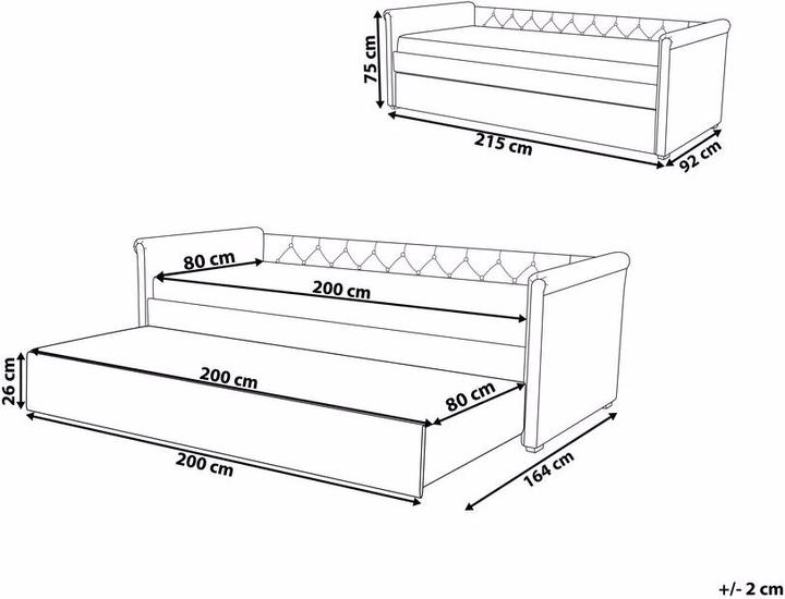 Actual product image Beliani Libourne (80 x 200 cm)