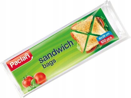 Immagine prodotto Paclan Sacchetti Per Tramezzini 100pz, Con Clip (100 x)