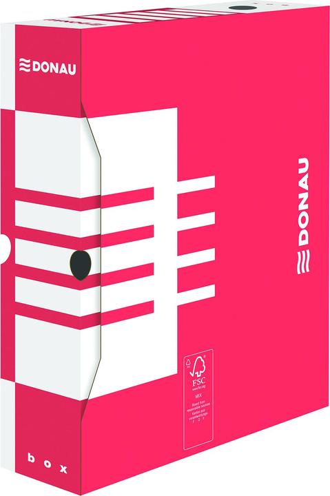 Actual product image Donau Archive box, cardboard, a4/80mm, red