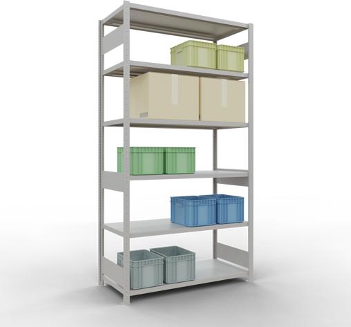 Actual product image Schulte Lagertechnik MULTIplus250 basic racking system with length ledgers