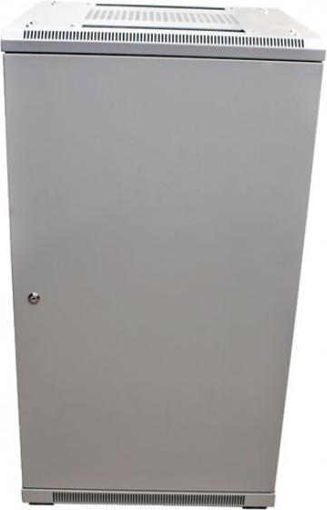 Actual product image Triton 19 Cabinet 22U W600 / D600mm *light grey* SNB series glass door (22 RU, 19 inch rack)
