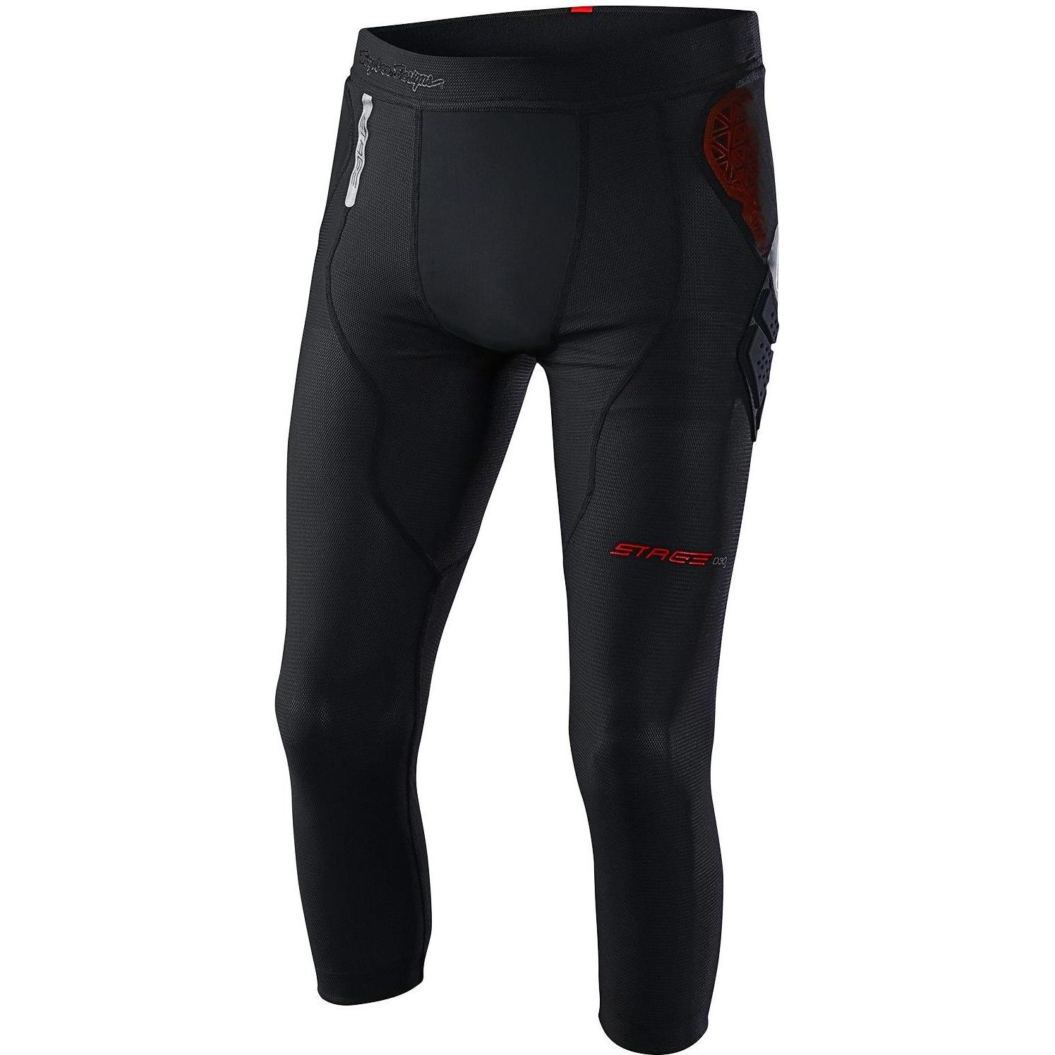 Troy Lee Designs, Unisex, Velohosen, Stage Ghost D3O Baselayer Pant, black S (S), Schwarz, S