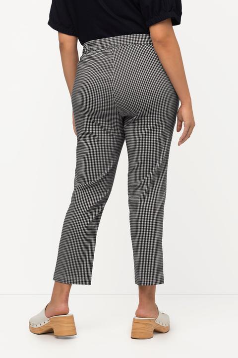 Immagine prodotto Ulla Popken Pantaloni a 7/8 modello Sienna molto elasticizzati di bengalina con quadretto vichy (56)