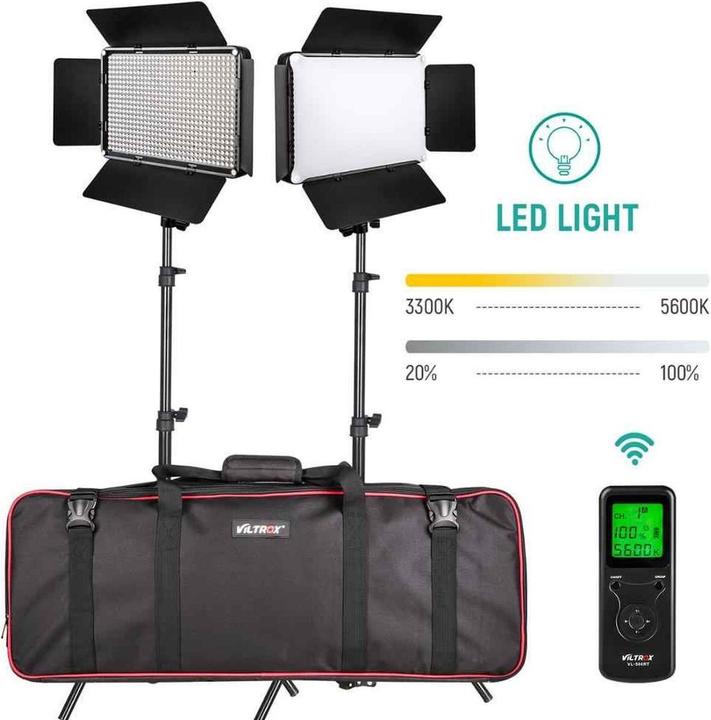 Viltrox VL D640T LED Light Duo Kit (Lumière vidéo)