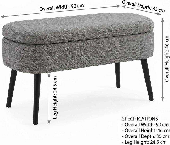 Actual product image Atelier del Sofa Oslo Linen Pouffe