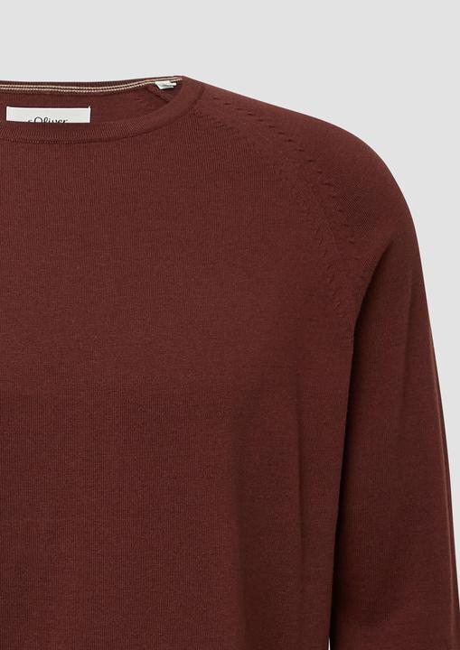 Produktbild s.Oliver Strickpullover Raglanpullover aus reiner Baumwolle (S)