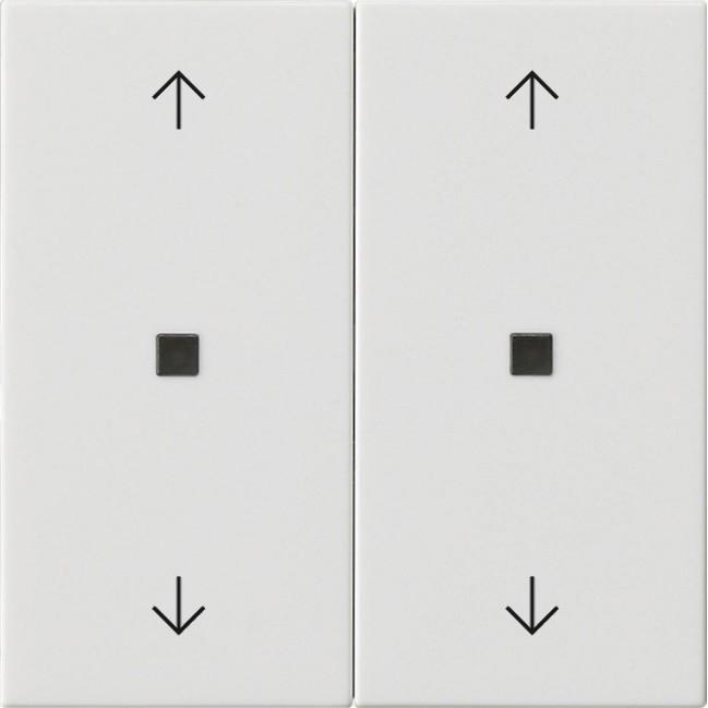 Gira Bilanciere 2f Frecce Controlf. Sistema 55 538603, Pulsante + Interruttore, Bianco