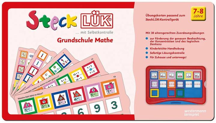 Produktbild SteckLÜK. Grundschule Mathe: Alter 7 - 8 (rot) (Deutsch, 2016)