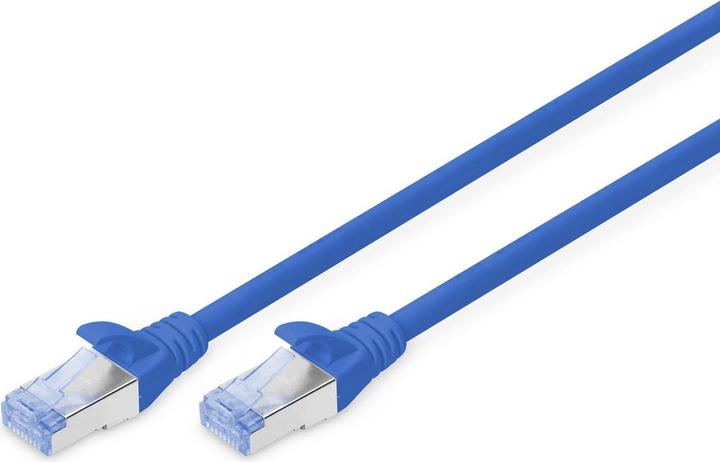 Produktbild Digitus CAT 5e SF-UTP Patchkabel PVC AWG 26/7 Länge 1 m Farbe Blau (SF/UTP, CAT5e, 1 m)
