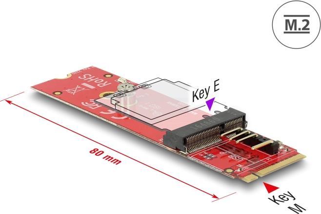 Image du produit Delock Adaptateur d'interface - M.2 - PCIe - PCIe