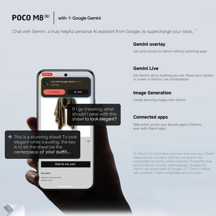 Produktbild Xiaomi Smartphone MOBILE PHONE M8 5G/8/256GB SILVER MZB0MABEU (256 GB, Silber, 6.77", Hybrid Dual SIM, 5G)