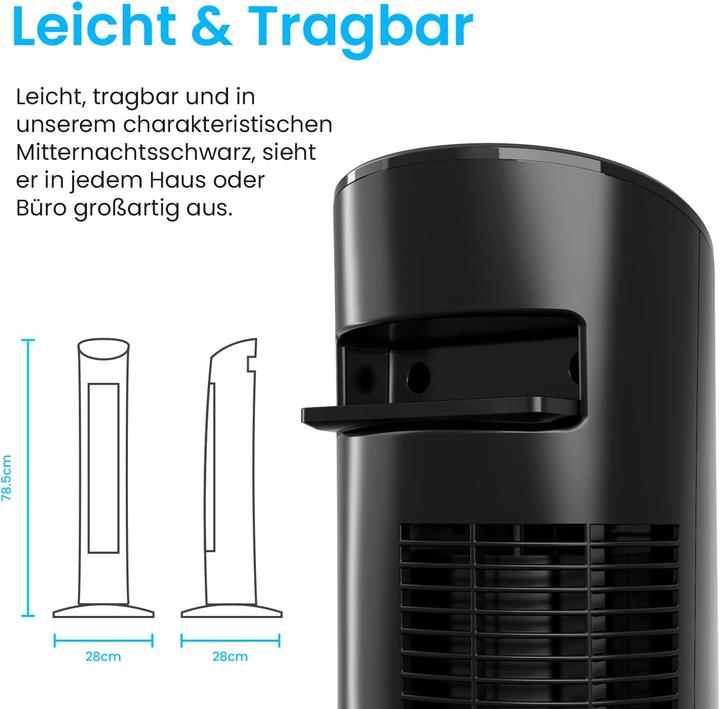 Produktbild Breeze Oszillierender Turmventilator (54 dB)
