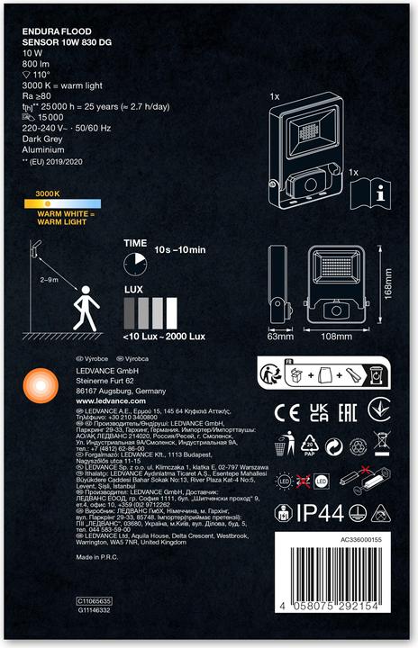 Actual product image Ledvance Endura (800 lm, IP44)