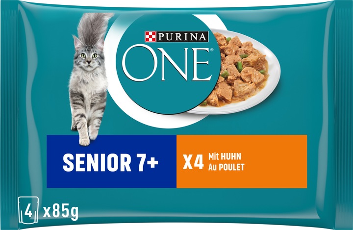 Purina ONE Senior 7+ (Senior, 4 Stk., 340 g)