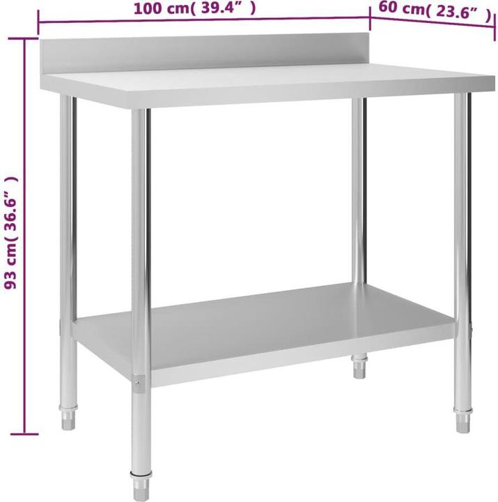 Image du produit vidaXL Arbeitstisch (60 cm, 100 cm)