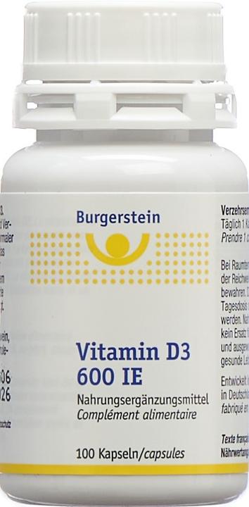 Immagine prodotto Burgerstein Vitamina D3 (100 caps) (100 Pezzo/i, Pillole, 34 g)