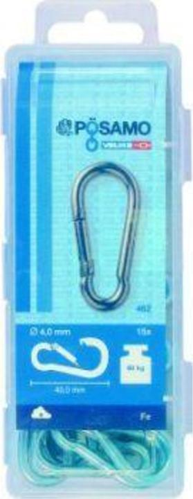 Magni Snap hook galvanised 40x4 EIN 15pcs. box