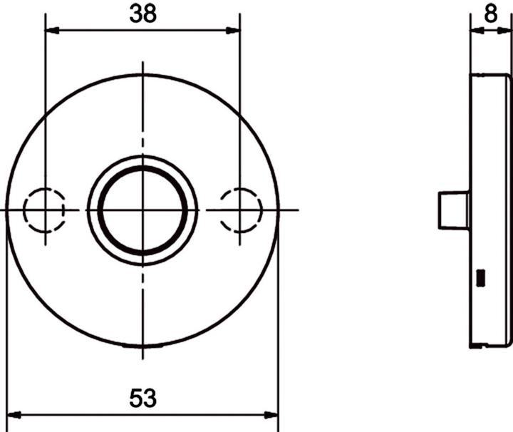 Actual product image Glutz Topaz (Door rosette)
