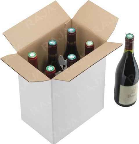 Immagine prodotto Raja Scatola di spedizione per bottiglie con divisori 6 x 75CL (1 x)